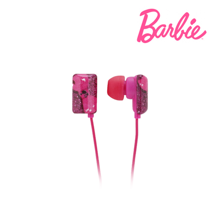 AUDIFONO BARBIE RECTANGLE EARBUDS PINK (11359)
